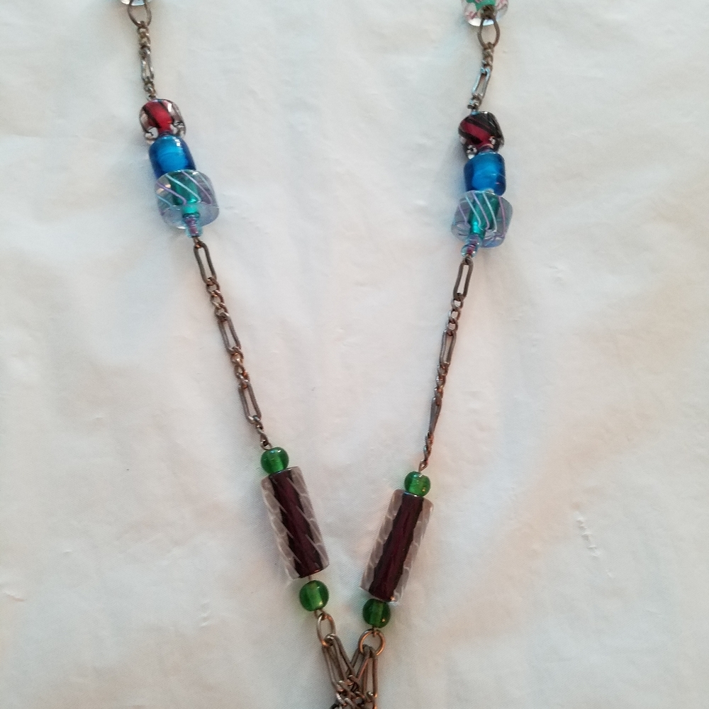 Glass bead necklace - Picture 4 of 5